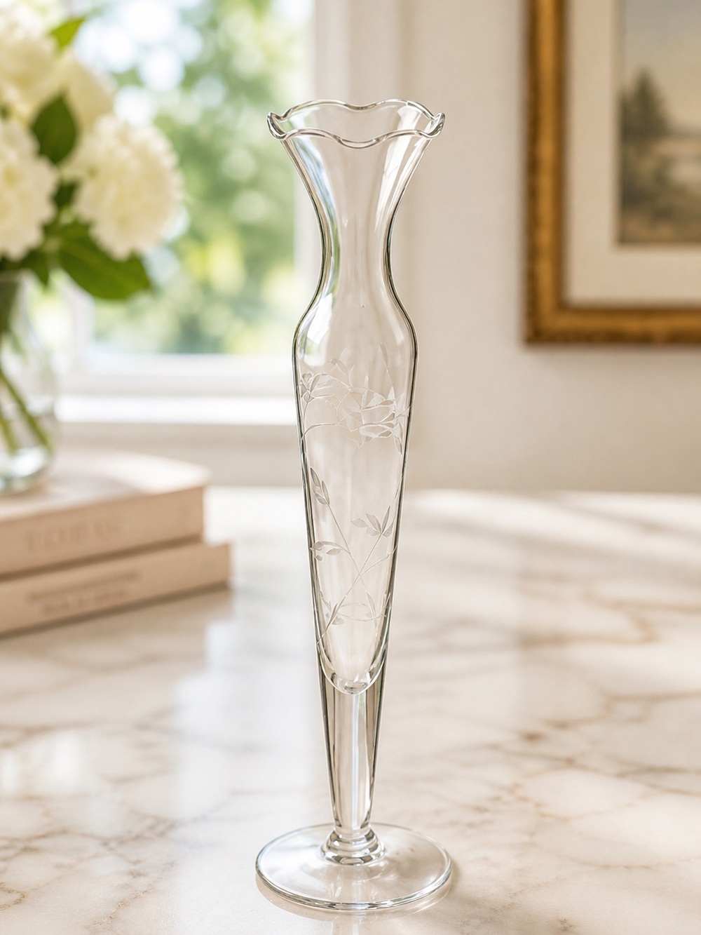 Vintage Princess House bud vase  Heritage collection 10”